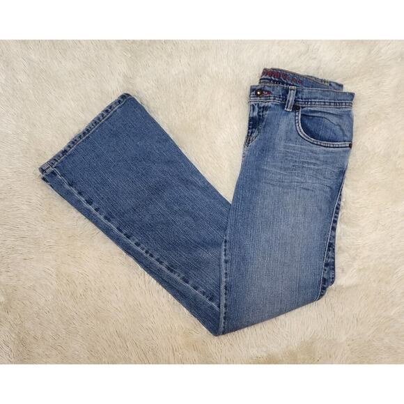 Tommy Hilfiger Y2K Light Blue Jeans Womens Size 5R (28x32) Jill Jean Flared Pant - Picture 2 of 7